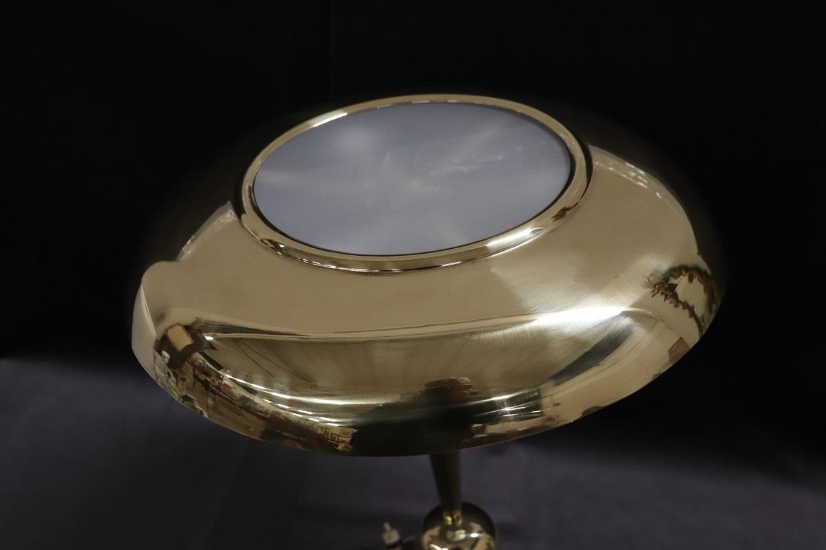 Italian Design Brass Table Lamp by Oscar Torlasco for Lumi, 1950s For Sale 15