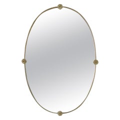 Italian Design Brass Wall Mirror