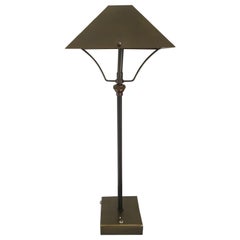 Lampe de table sans fil en laiton bruni de conception italienne Contemporary Production