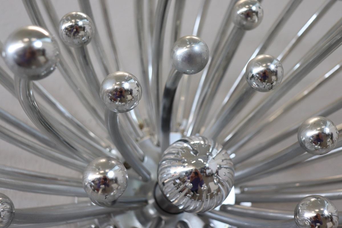 Chrome Italian Design By Studio Tetrarch for Valenti Wall or Table Lamp Pistillo Model For Sale