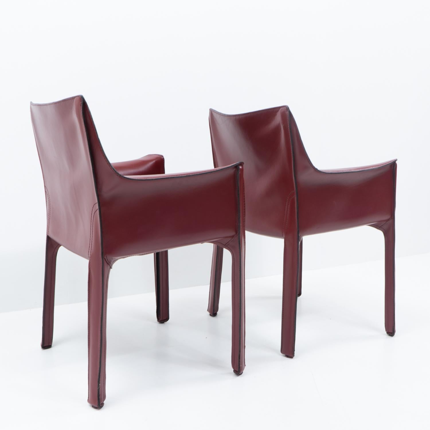 Metallo Sedie Cab 413 di design italiano di Mario Bellini per Cassina, anni '90 in vendita