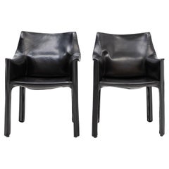 Italian Design Cab 413 Chairs by Mario Bellini for Cassina, 1990s