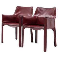 Italian Design Cab 413 Chairs by Mario Bellini for Cassina, 1990s