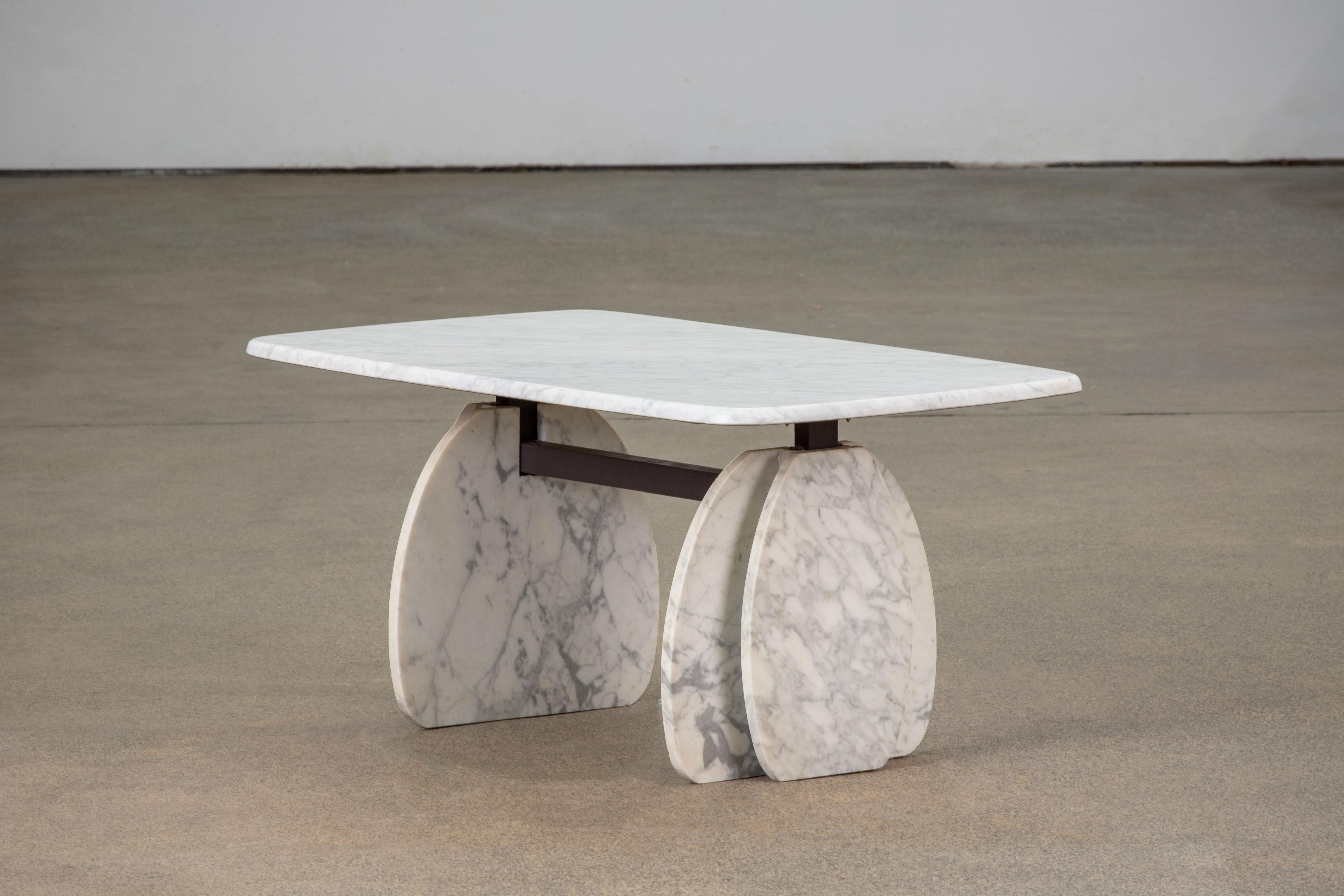 Italian design Carrara Marble Coffee Table 1970 2