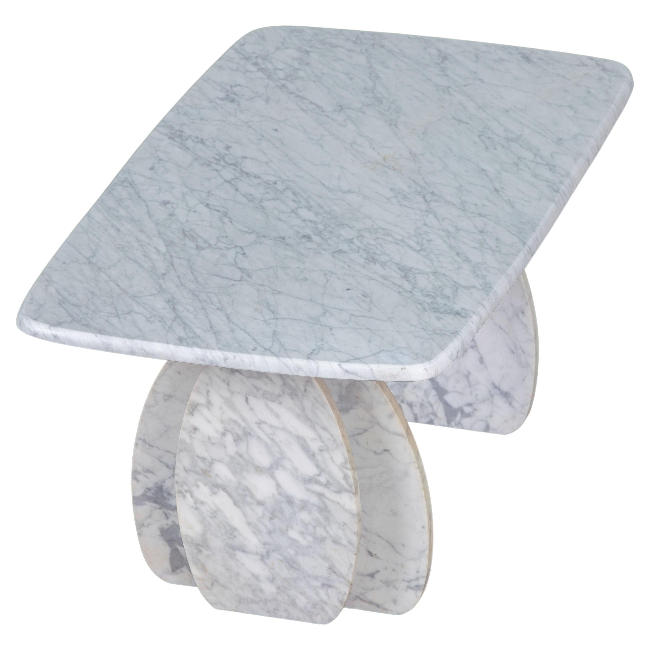 Italian design Carrara Marble Coffee Table 1970