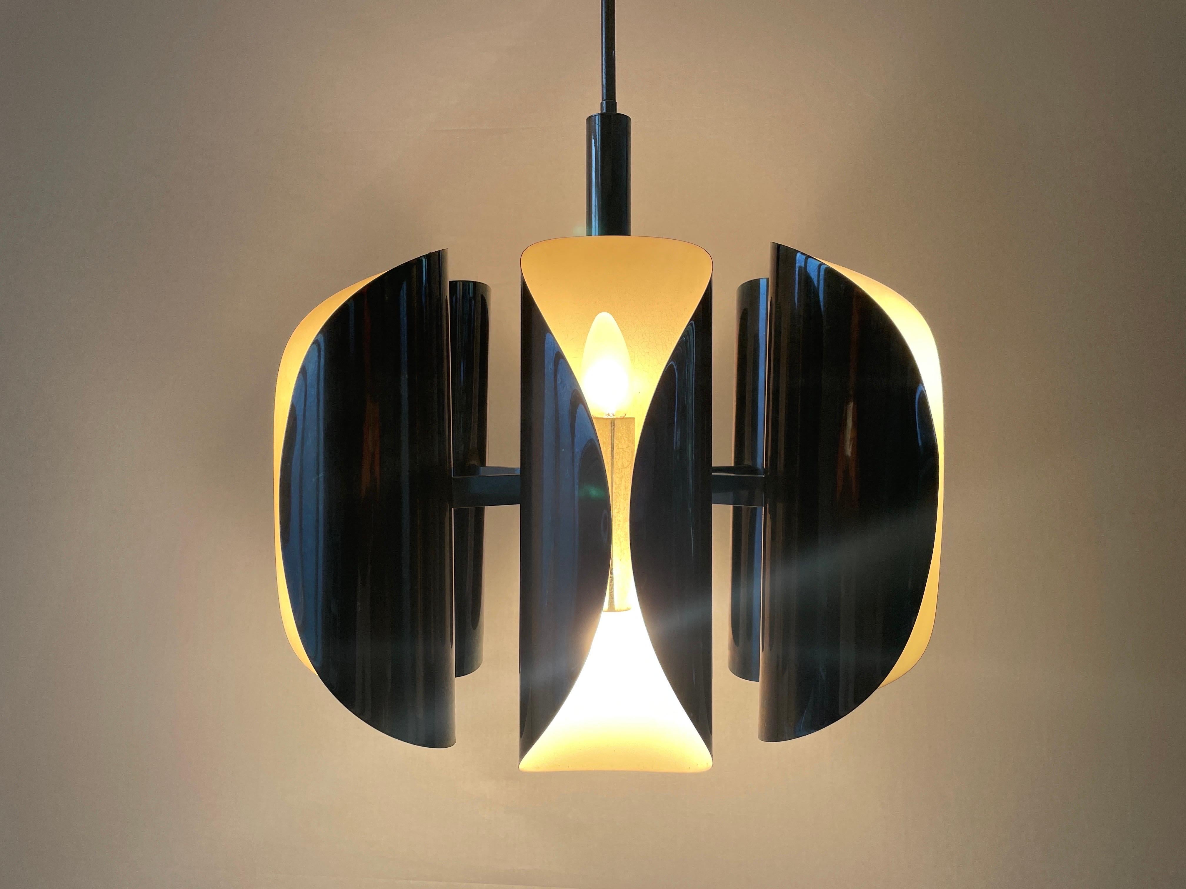 Italian Design Chrome 6-head Ceiling Lamp by Reggiani, 1960s, Italy 5