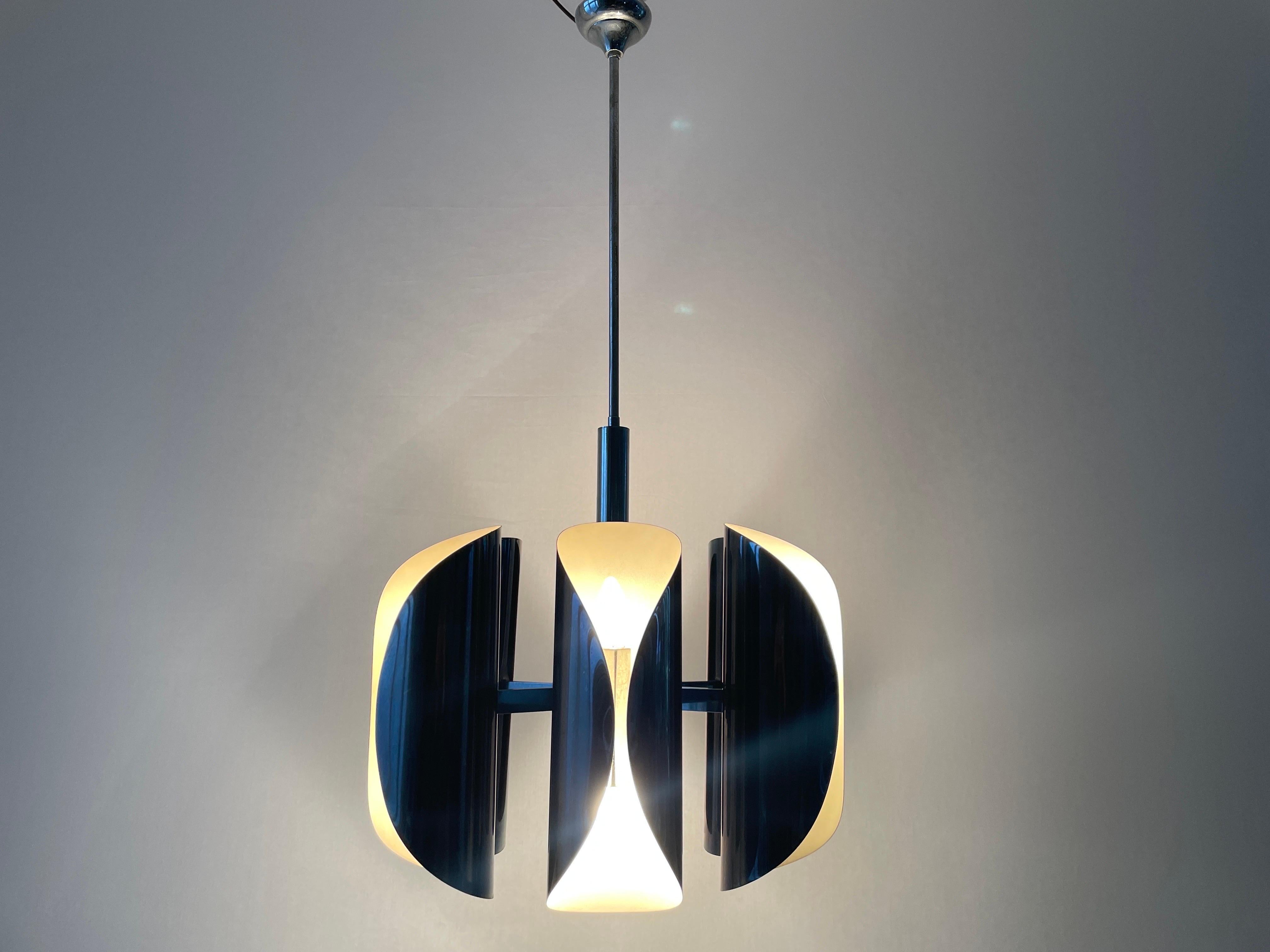 Italian Design Chrome 6-head Ceiling Lamp by Reggiani, 1960s, Italy 7