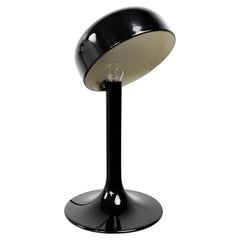 Italian Design Classic Black Enameled Stilnovo Table Lamp, Italy, 1970s