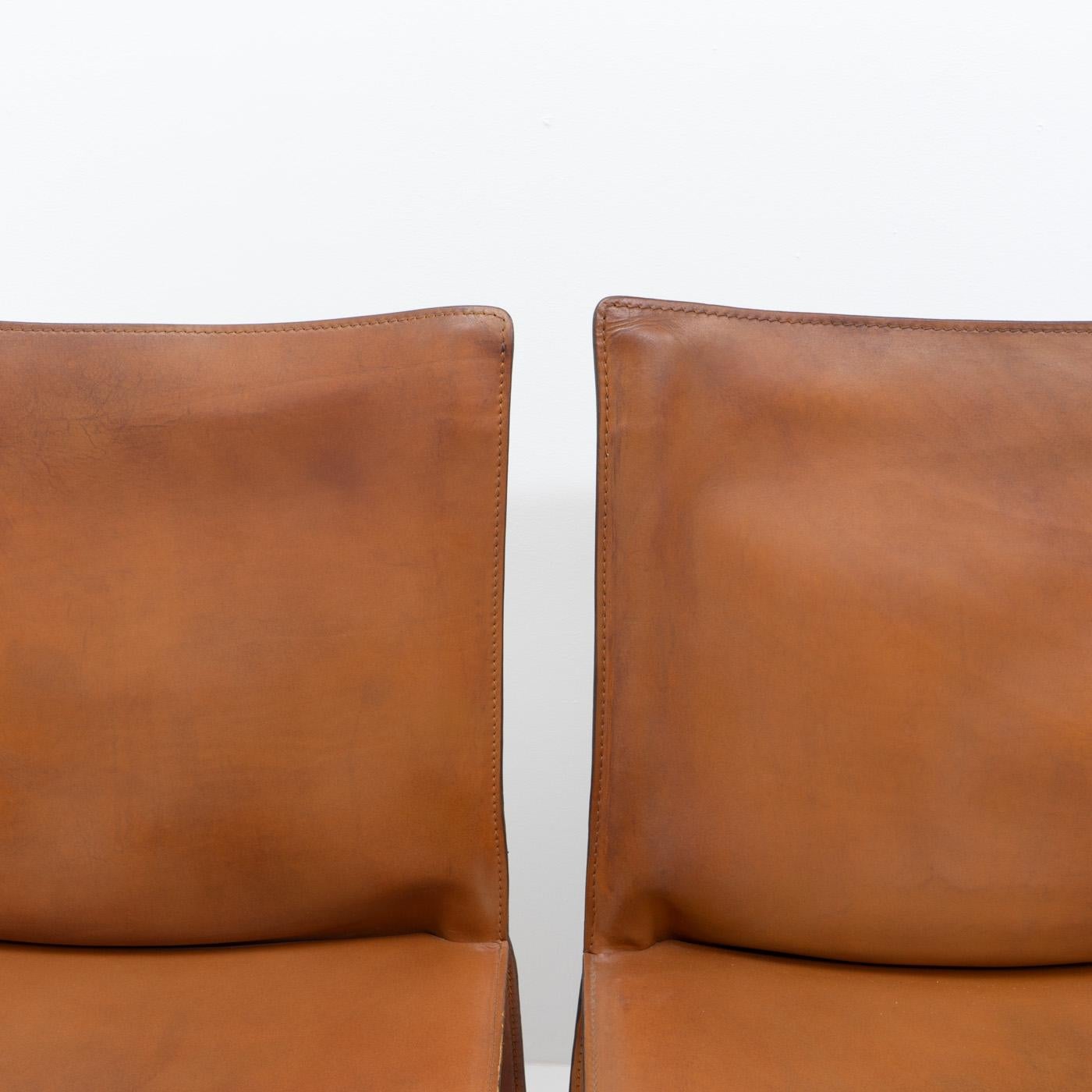 Sedie Cab 412 Classic di Mario Bellini per Cassina, set di sei sedie di design italiano 7