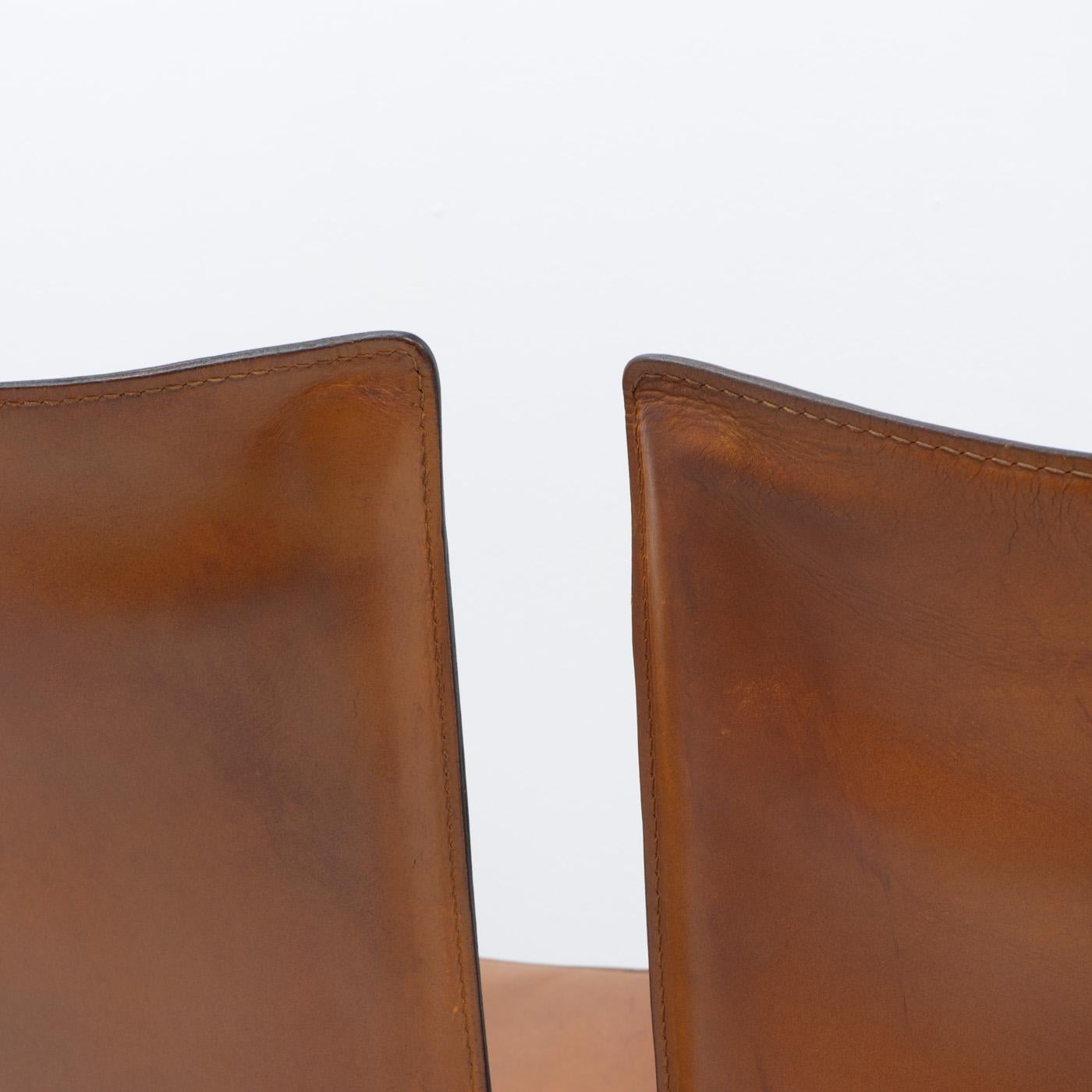 Italiano Sedie Cab 412 Classic di Mario Bellini per Cassina, set di sei sedie di design italiano