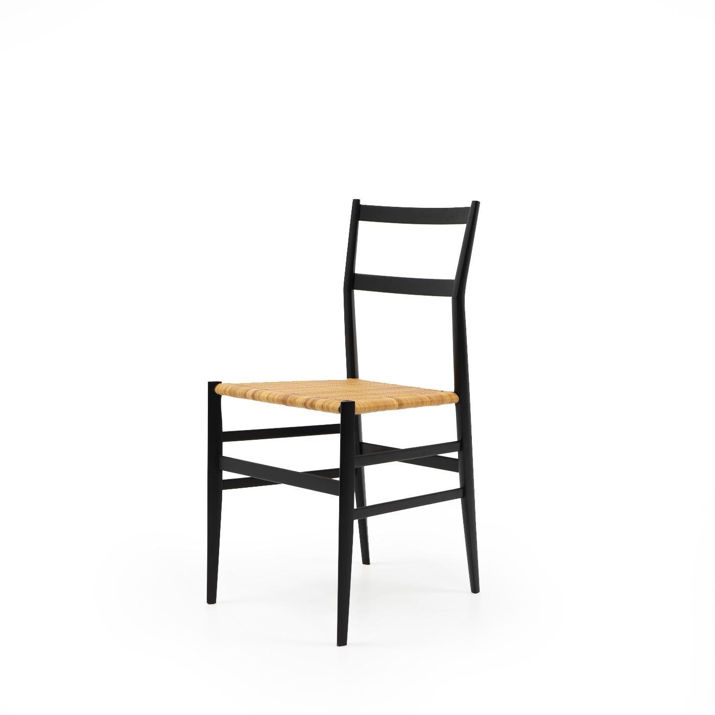 Mid-Century Modern Italian Design Classic Gio Ponti, Superleggera Chair, Cassina, 2000s For Sale