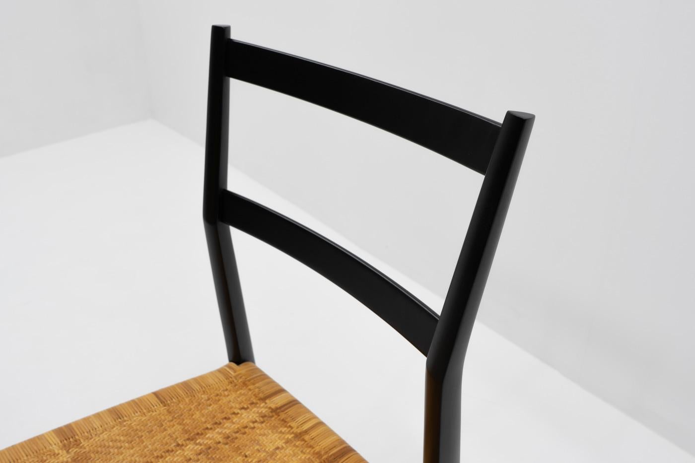 Contemporary Italian Design Classic Gio Ponti, Superleggera Chair, Cassina, 2000s For Sale