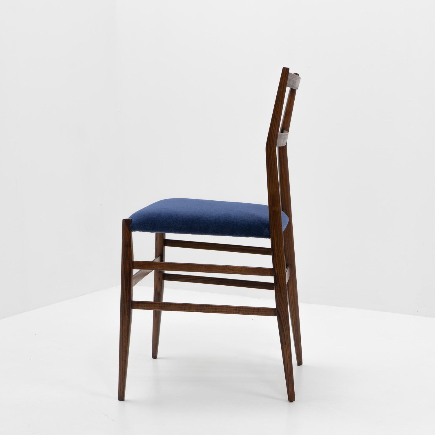 Mohair Italian Design Classic - Gio Ponti, Superleggera Chair for Cassina, 1960s For Sale