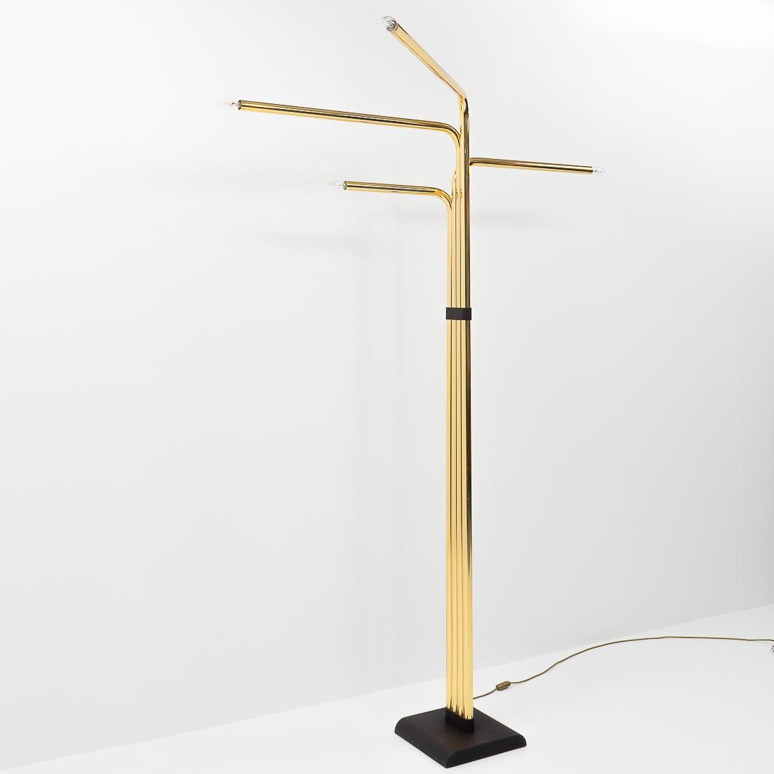 Mid-Century Modern Italian Design Classic Goffredo Reggiani Floor Lamp, Italy, 1970s For Sale