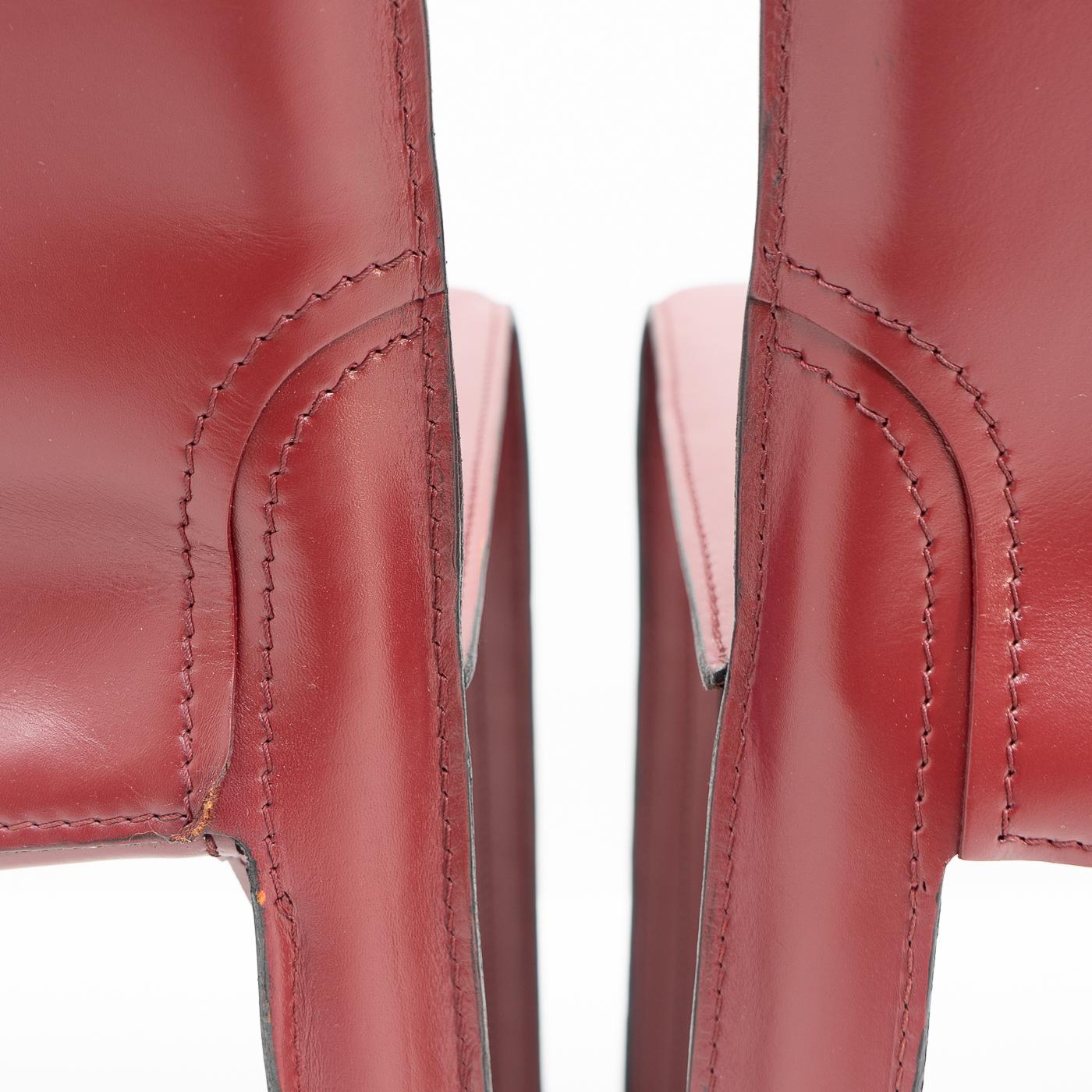 Italian Design, Cab 412 and 413 Chairs by Mario Bellini for Cassina, Set of 6 For Sale 11