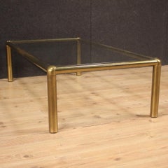 Italian Design Coffee Table in Golden Brass