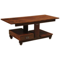 Italian Design Coffee Table in Rosewood and Mahogany, 20th Century