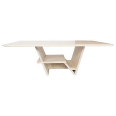 Italian Design from the 1970s Travertine Coffee Table