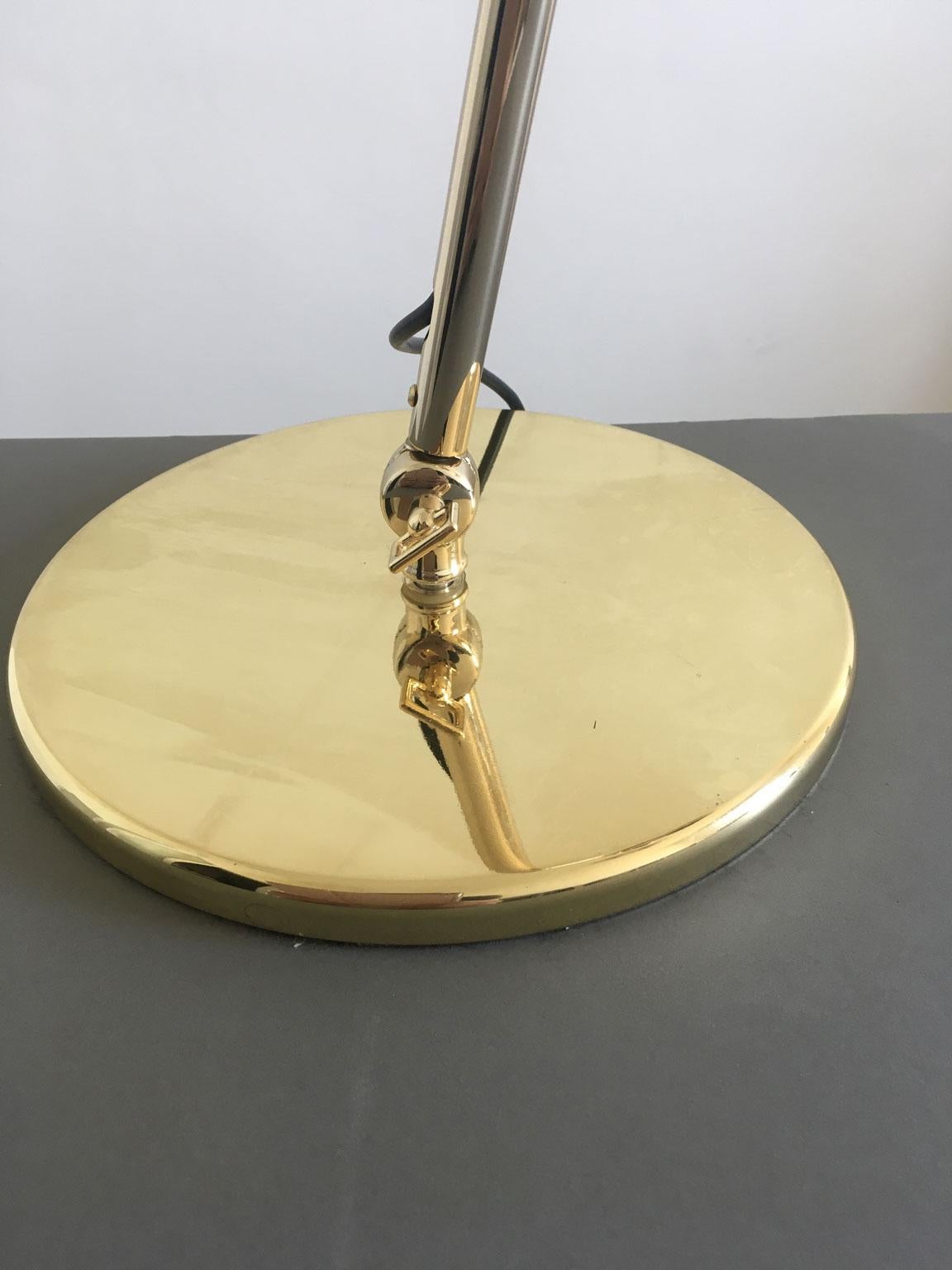 Italian Design Ghidini 1961 Flamingo Brass Table Lamp For Sale 7