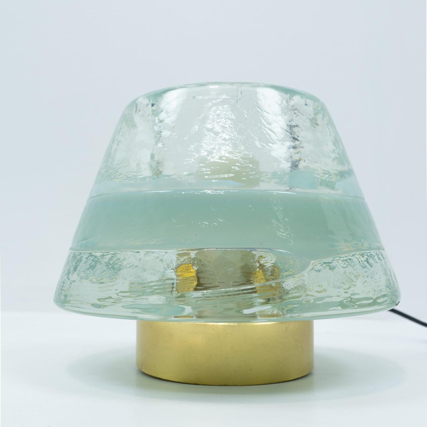 Italian Design Leucos Glass Table Lamps, Set of two, 1970s 1