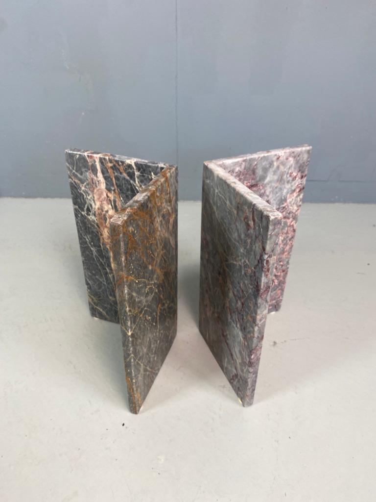 Italian design marble side table or small coffee table organic shaped -1970- 4