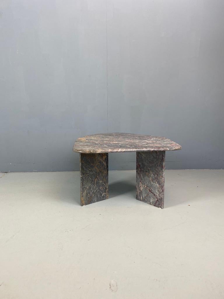 Mid-Century Modern Italian design marble side table or small coffee table organic shaped -1970-