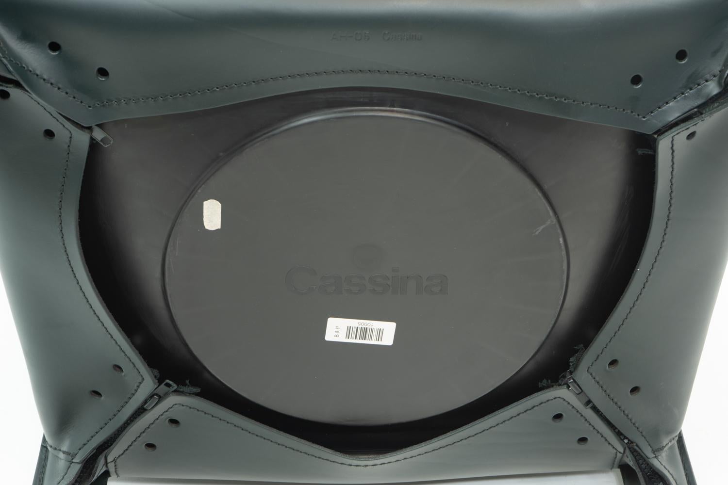 Design italien Mario Bellini pour Cassina CAB 413, cuir vert, années 2000 en vente 5