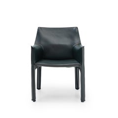 Italian Design Mario Bellini for Cassina CAB 413, Green leather, 2000s