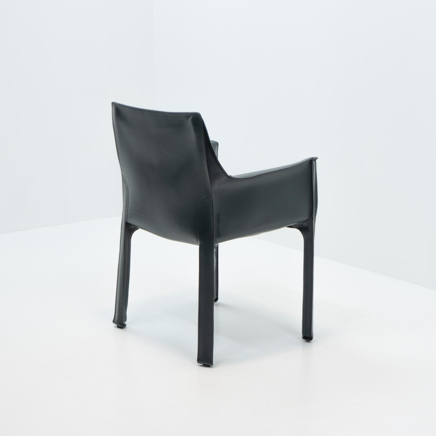 Design italien Mario Bellini pour Cassina CAB 413, cuir vert, années 2000 Bon état - En vente à Renens, CH