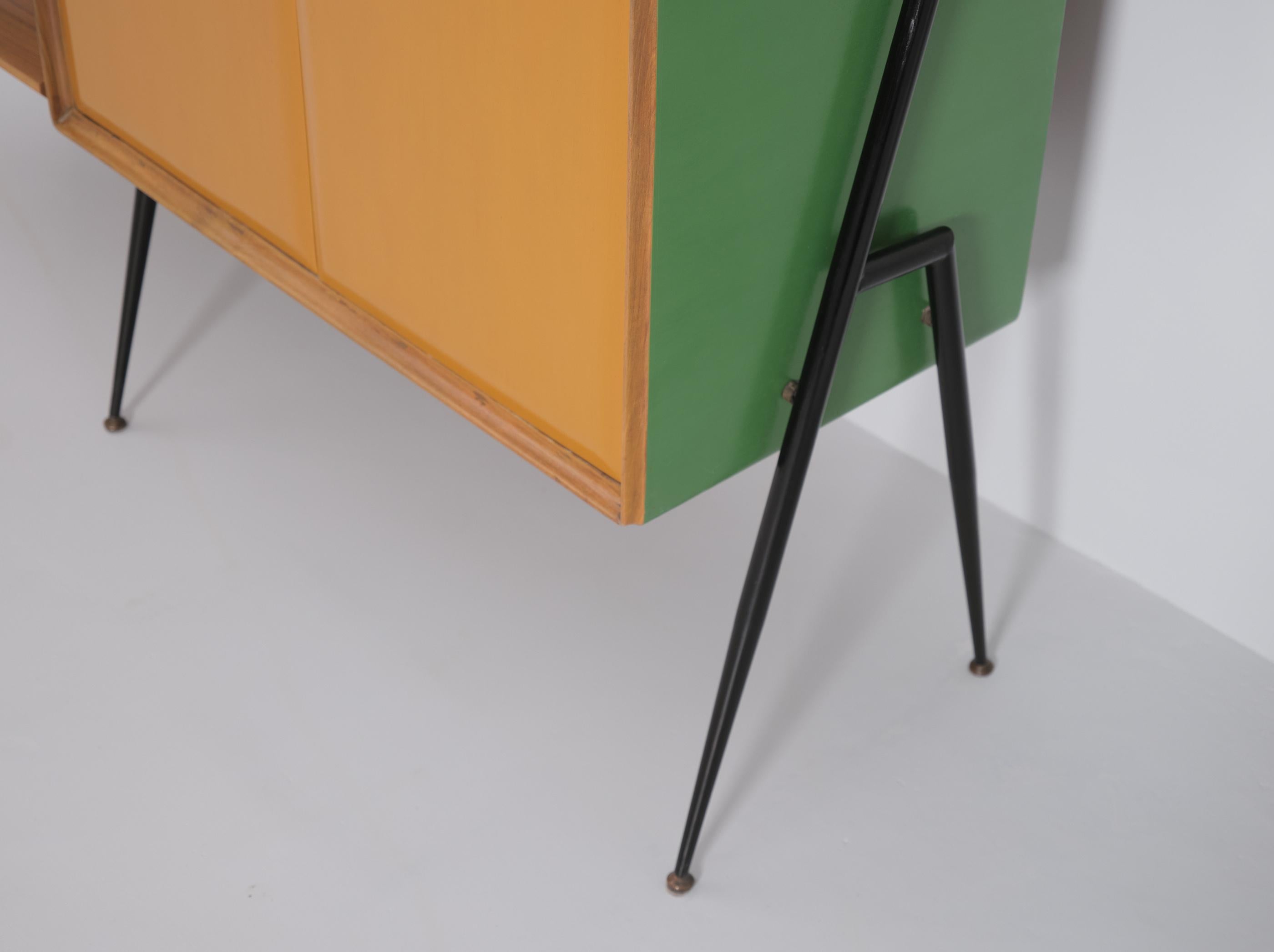Iron Italian Design Modular Bookcase by Silvio Cavatorta - Enhanced by RETRO4M For Sale
