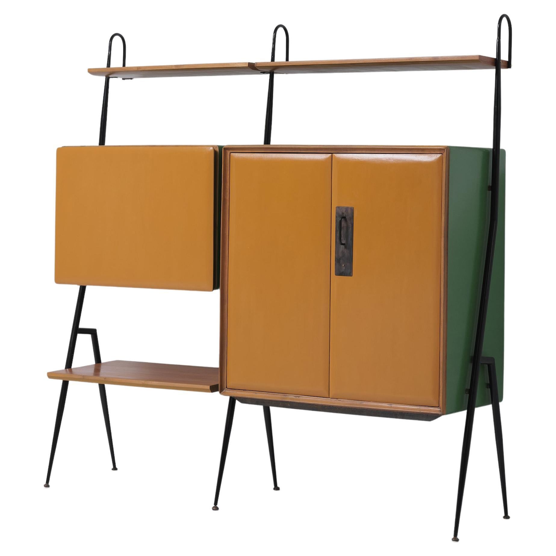 Italian Design Modular Bookcase by Silvio Cavatorta - Enhanced by RETRO4M For Sale