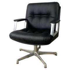 Italian Design Office Leatherette Armchair By Vaghi