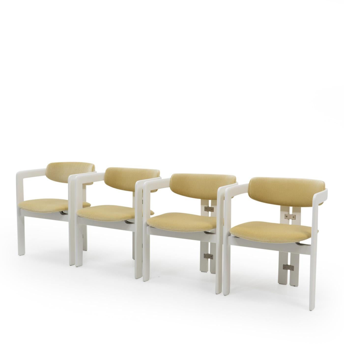 Mid-Century Modern Italian Design Pamplona Chairs by Augusto Savini, 1970s For Sale