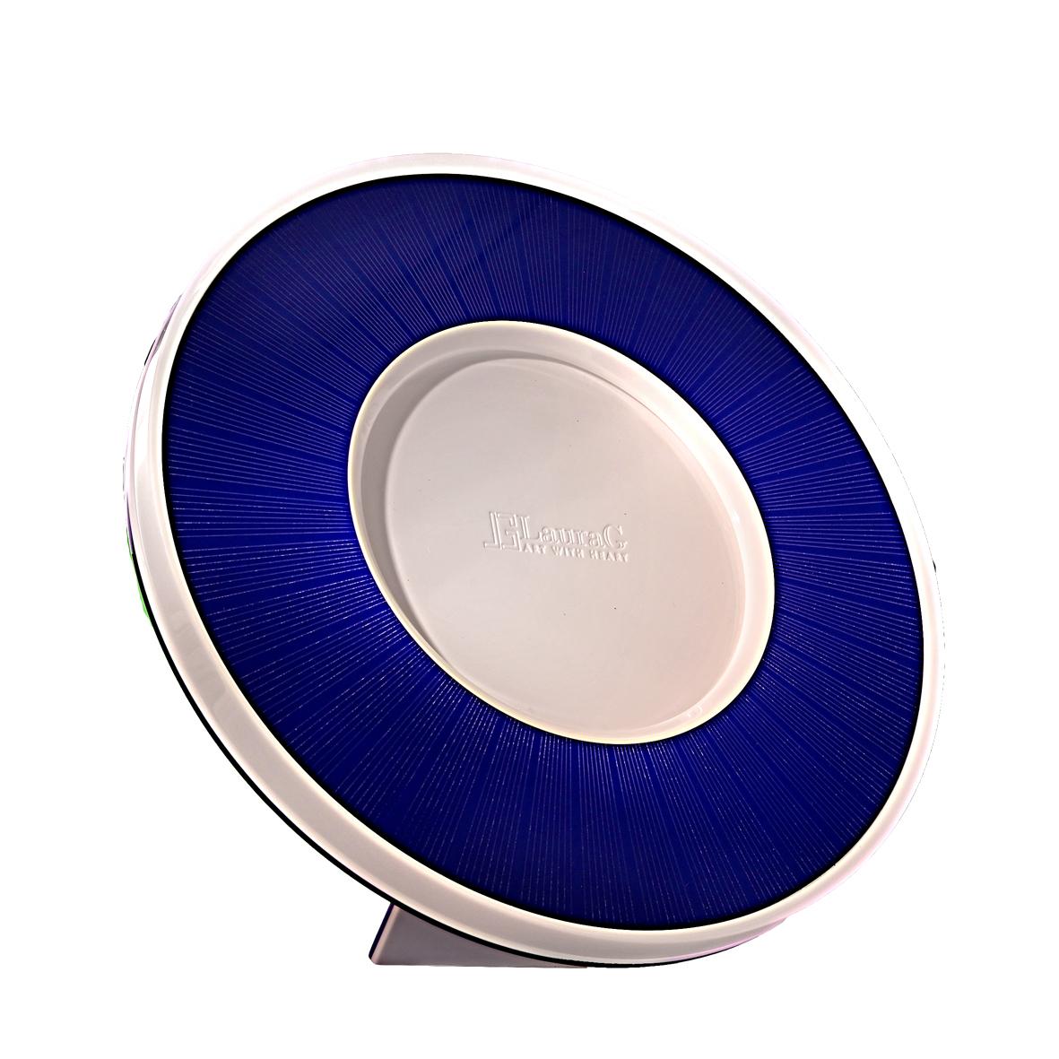 Contemporary Italian Design Photo Frame  in Plexiglass ,  Sharing Blue 