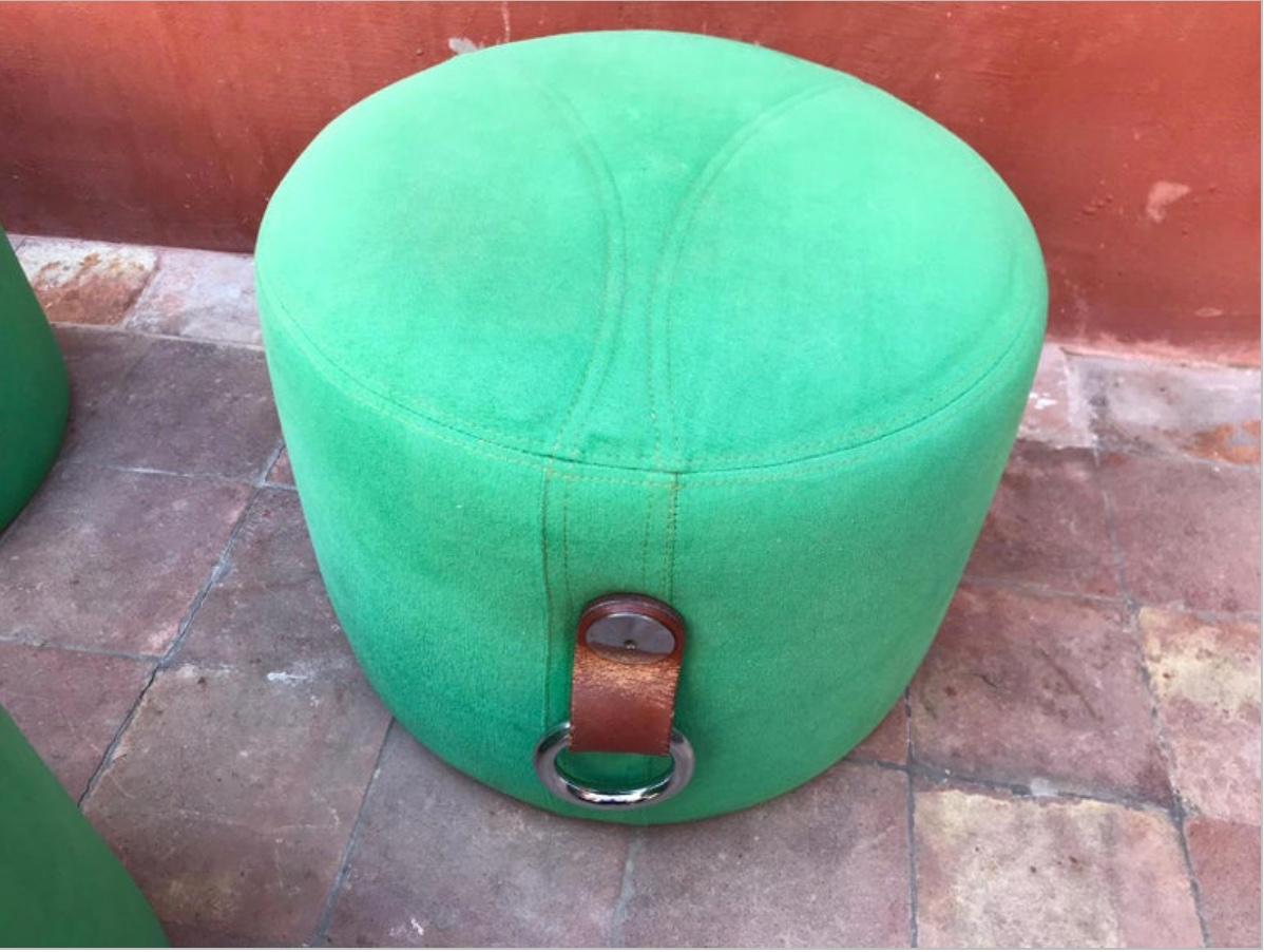 Italian Guido Faleschini for Hermès Ottomans, 1970s For Sale