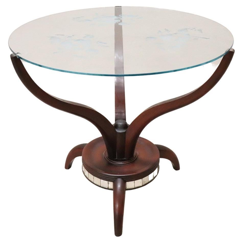 Italian Design Round Sofa Table or Coffee Table, 1950s