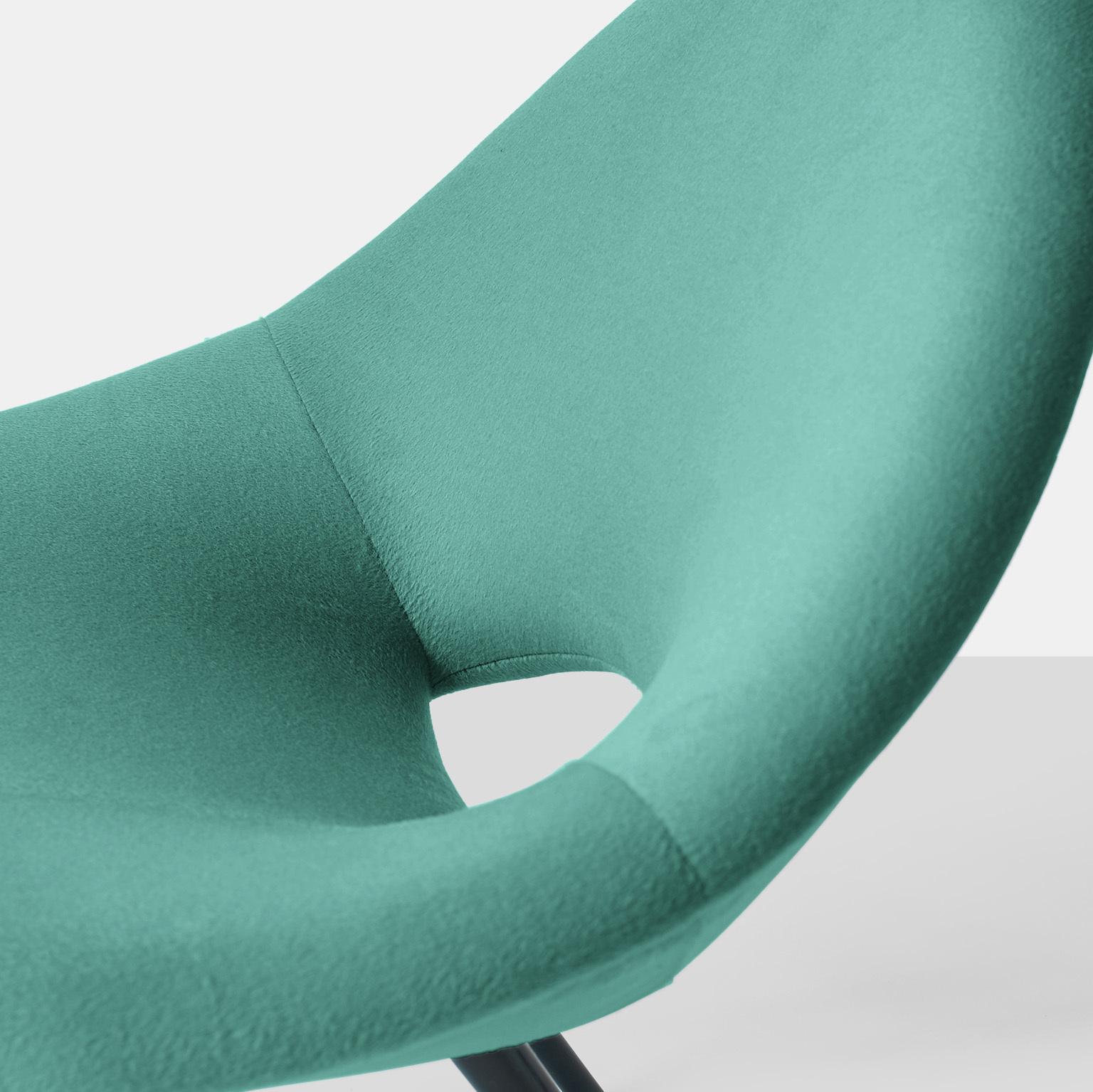 Scoop-Stuhl im italienischen Design (Geschwärzt) im Angebot