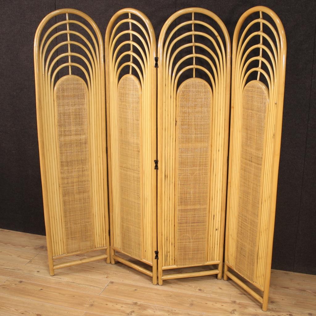Italian Design Screen in Exotic Wood, 20th Century For Sale 2