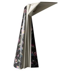 Italian Design Sculptural Porcelain Table Lamp, 1970s, Italy