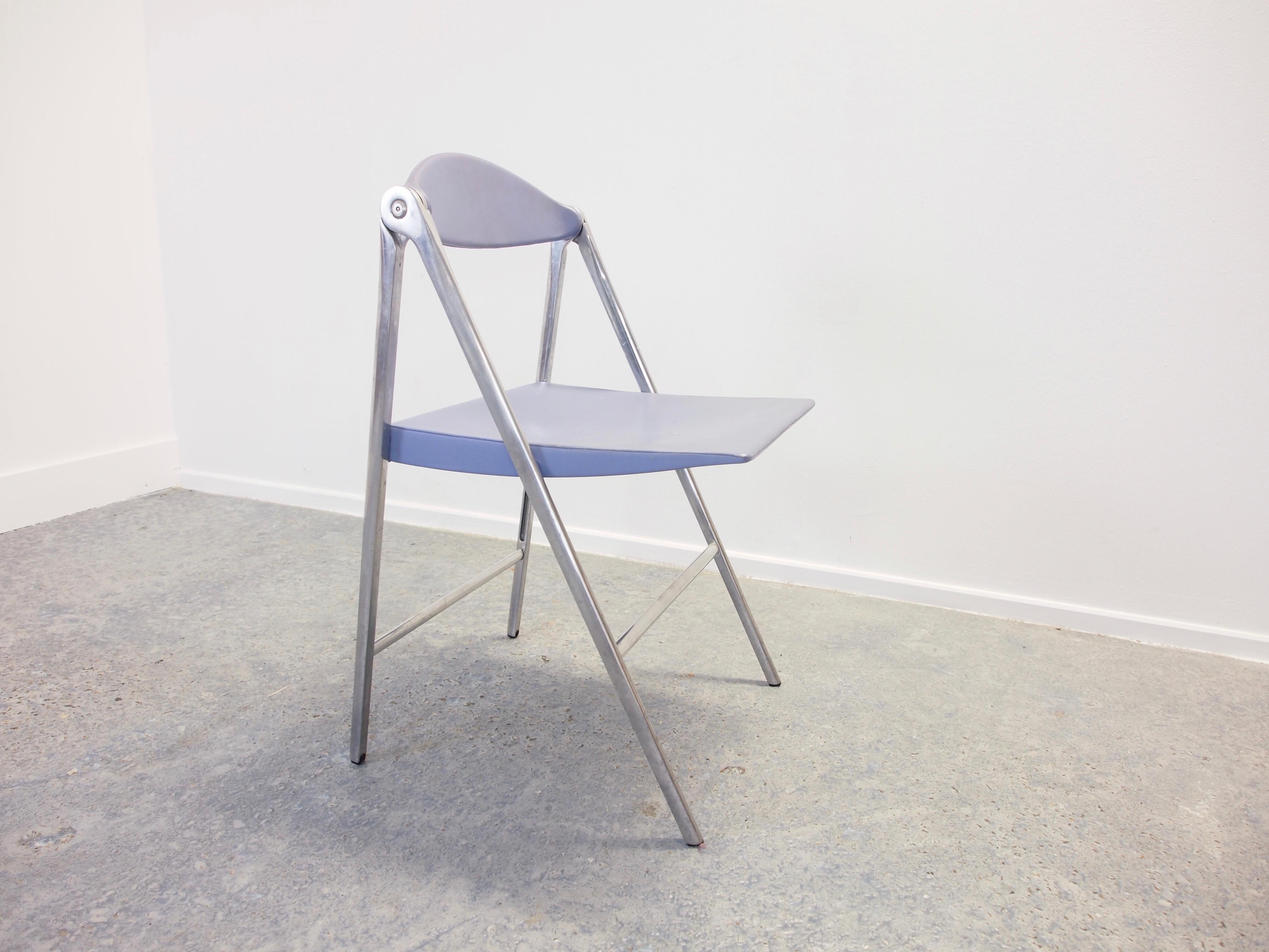 Modern Italian Design Set of 3 Folding Chairs 