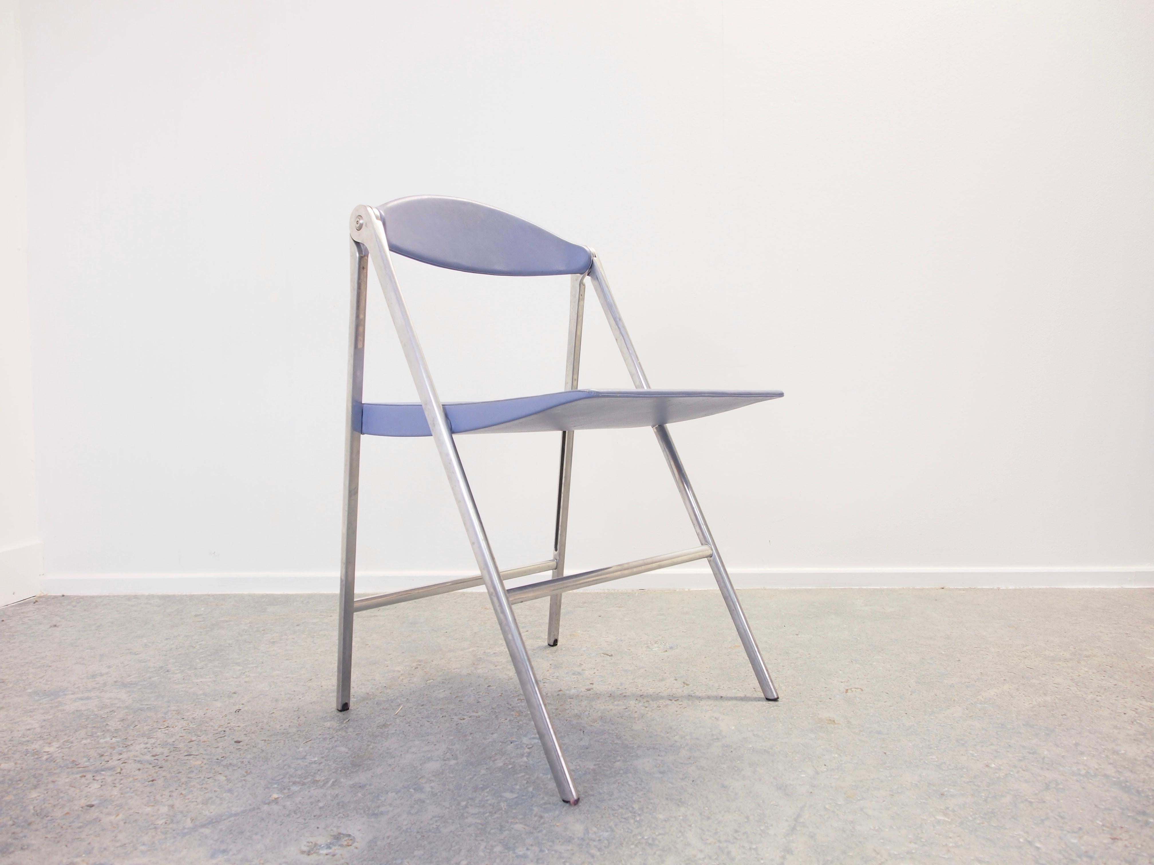 Contemporary Italian Design Set of 3 Folding Chairs 