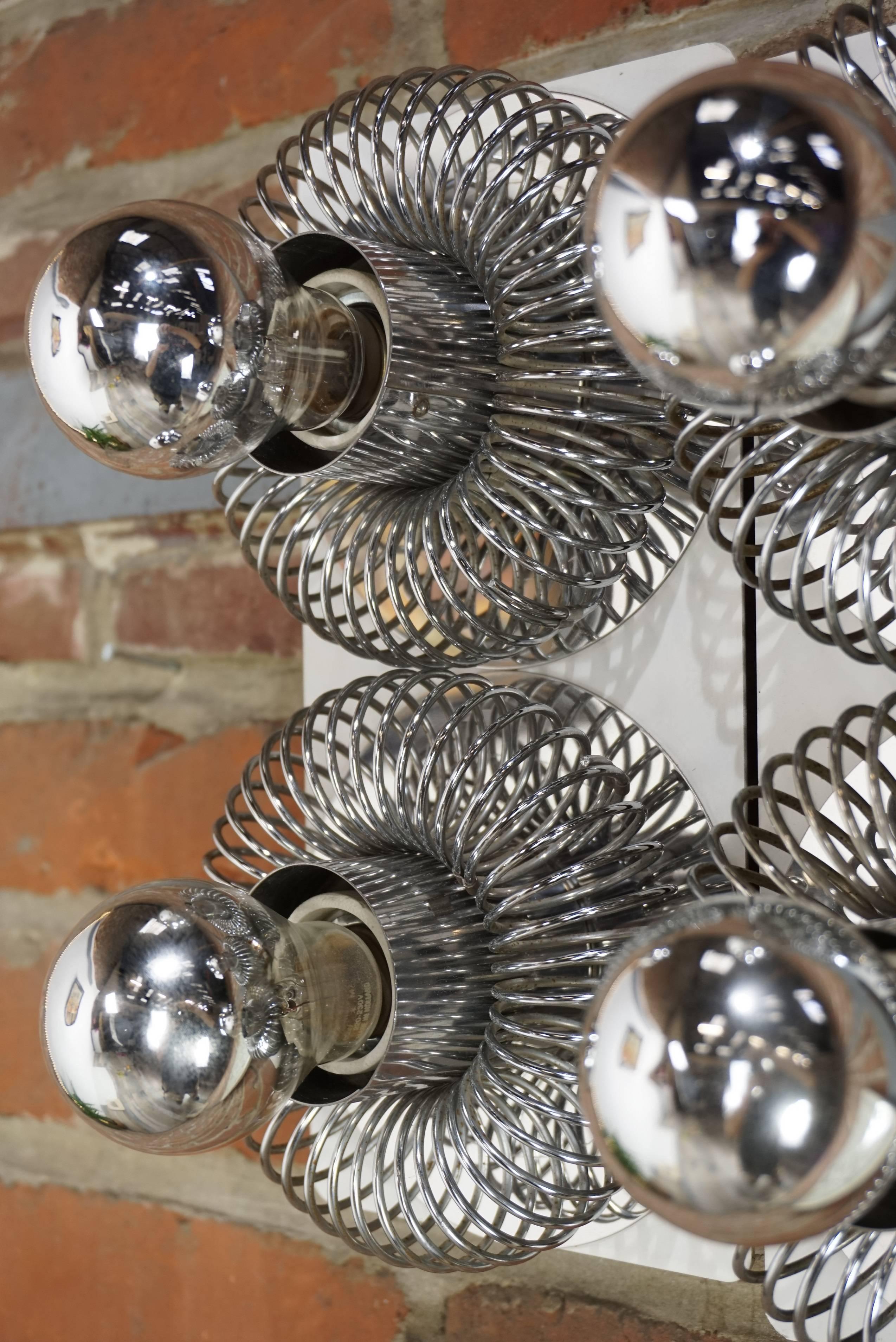 Italian Design Set of Wall Sconces Spring Model by Andrea Lazzari for Morosini For Sale 1