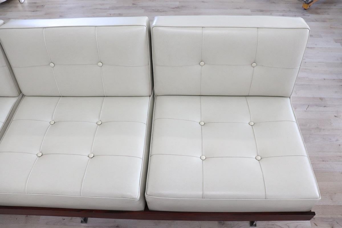 Ensemble de canapés italiens Design/One par Saporiti avec Label original, circa 1960s en vente 2