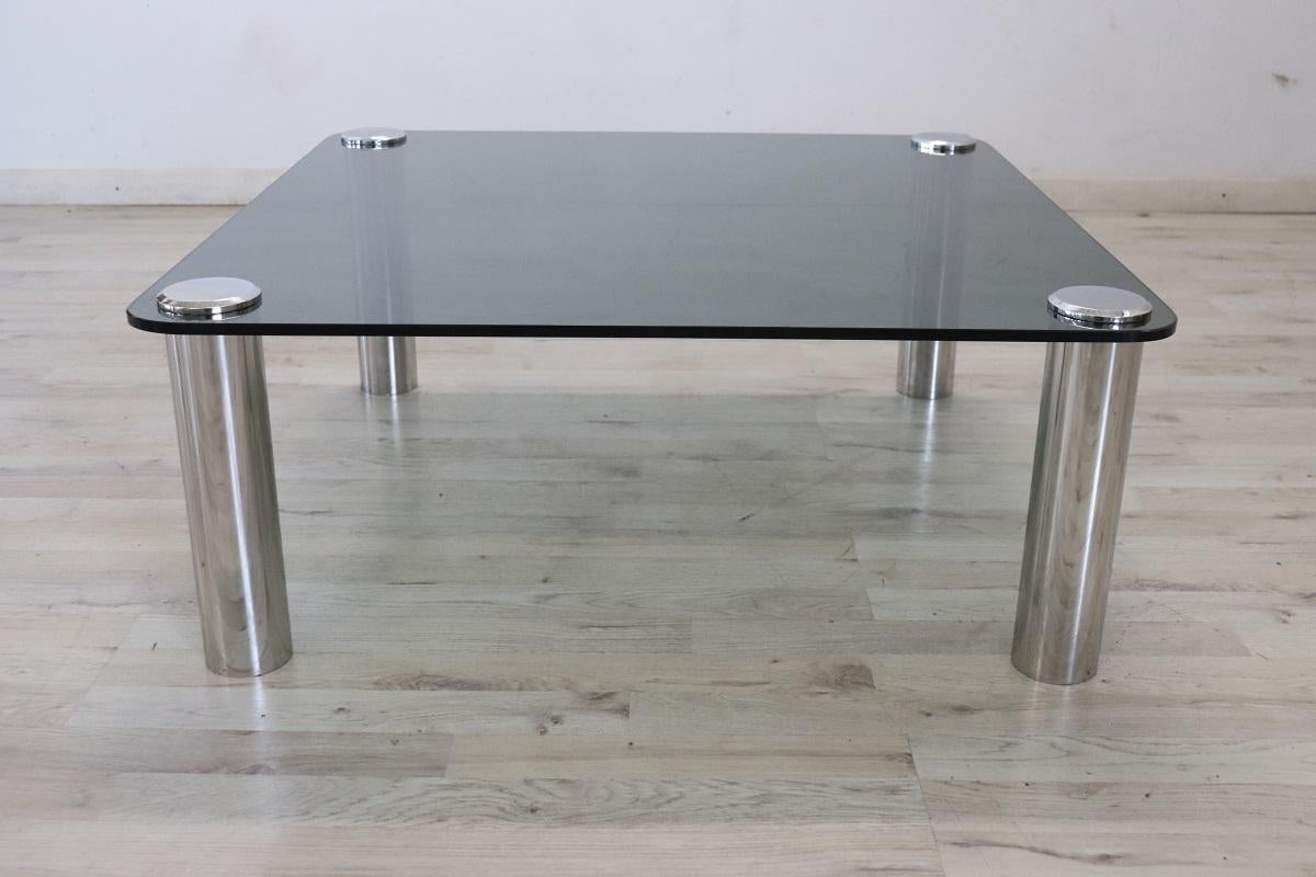 Tavolino quadrato di design italiano, anni '70 In condizioni buone in vendita a Casale Monferrato, IT