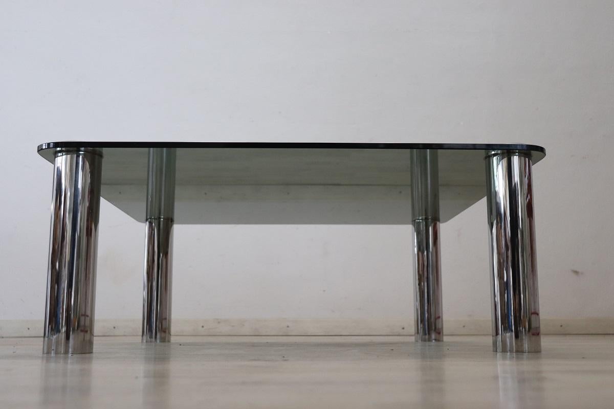 Fine XX secolo Tavolino quadrato di design italiano, anni '70 in vendita