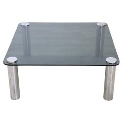 Italienisches Design Quadratischer Couchtisch, 1970er Jahre