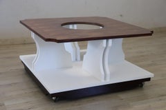 Italian Design Square Coffee Table, 1970s RESTORED