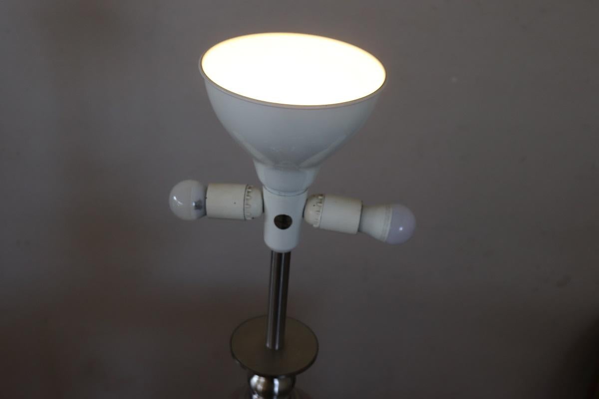Lampada da tavolo in acciaio di design italiano di Goffredo Reggiani, anni '70 in vendita 3