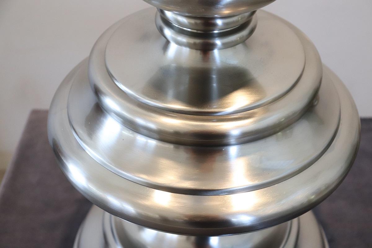 Lampada da tavolo in acciaio di design italiano di Goffredo Reggiani, anni '70 in vendita 7