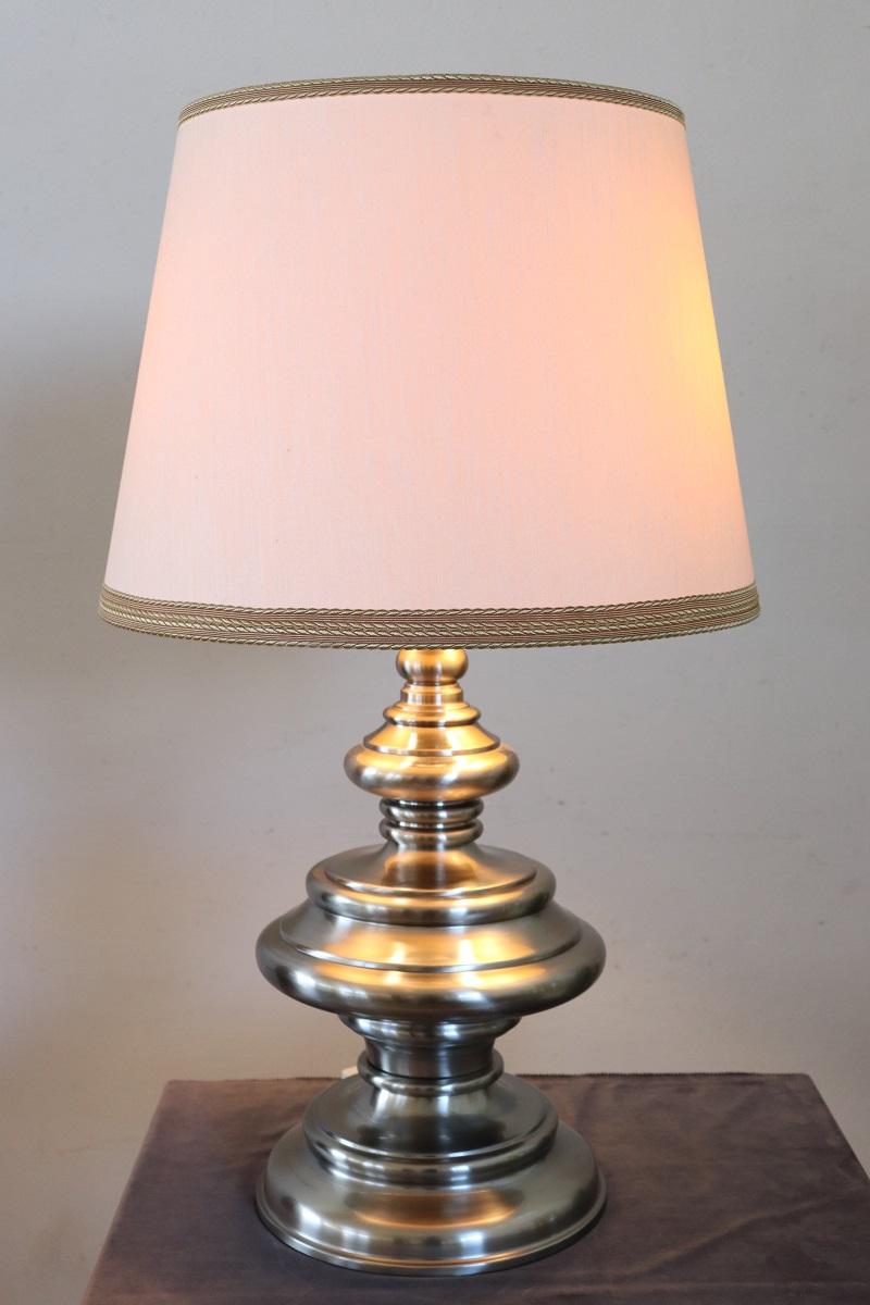 Lampada da tavolo in acciaio di design italiano di Goffredo Reggiani, anni '70 in vendita 10